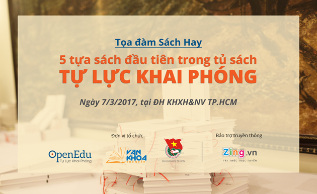 Tọa đàm Sách Hay - 5 TỰA SÁCH ĐẦU TIÊN TRONG TỦ SÁCH “TỰ LỰC KHAI PHÓNG”