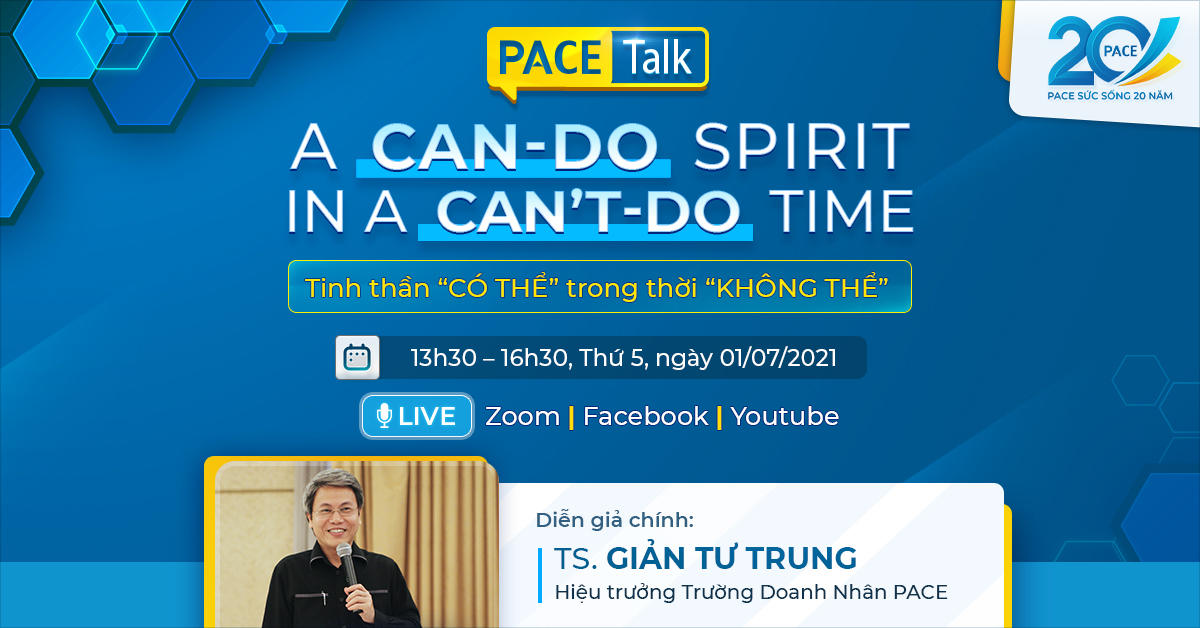PACE TALK: A CAN-DO SPIRIT IN A CAN’T-DO TIME