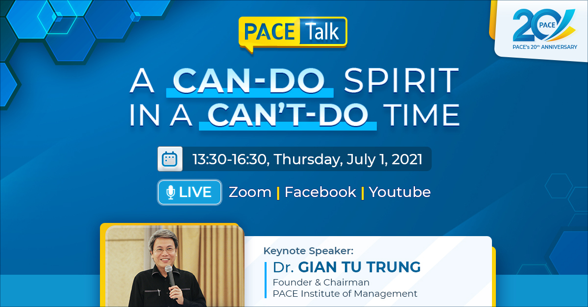 PACE TALK: A CAN-DO SPIRIT IN A CAN’T-DO TIME