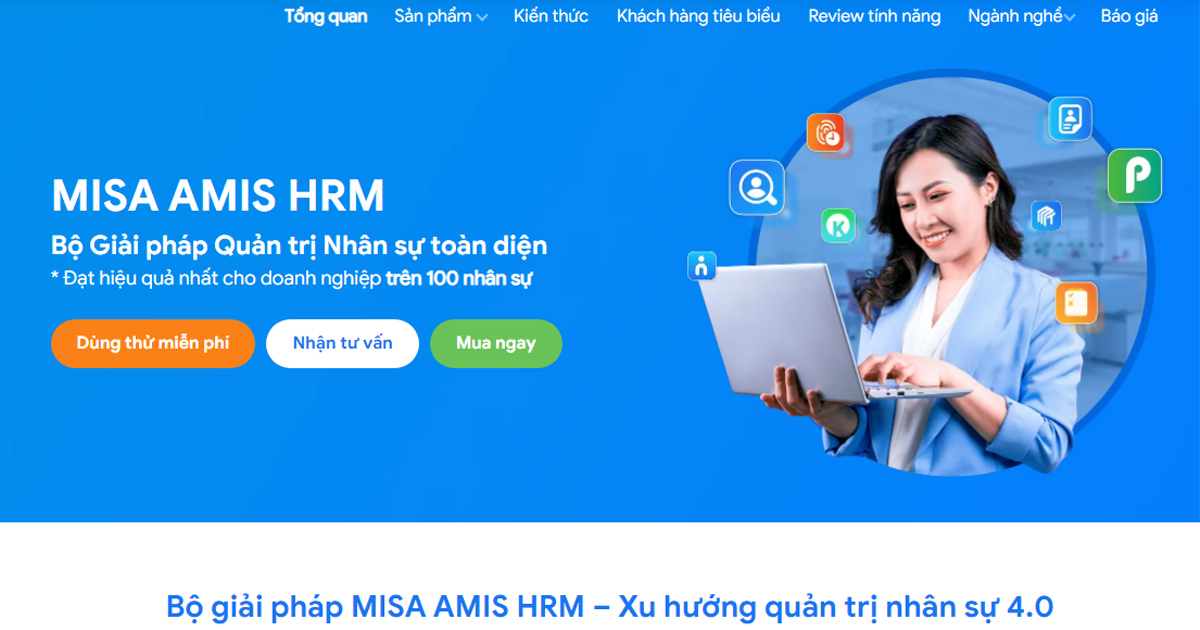 Phần mềm nhân sự MISA AMIS HRM là sản phẩm của Công ty Cổ phần MISA, một trong những công ty công nghệ hàng đầu Việt Nam.