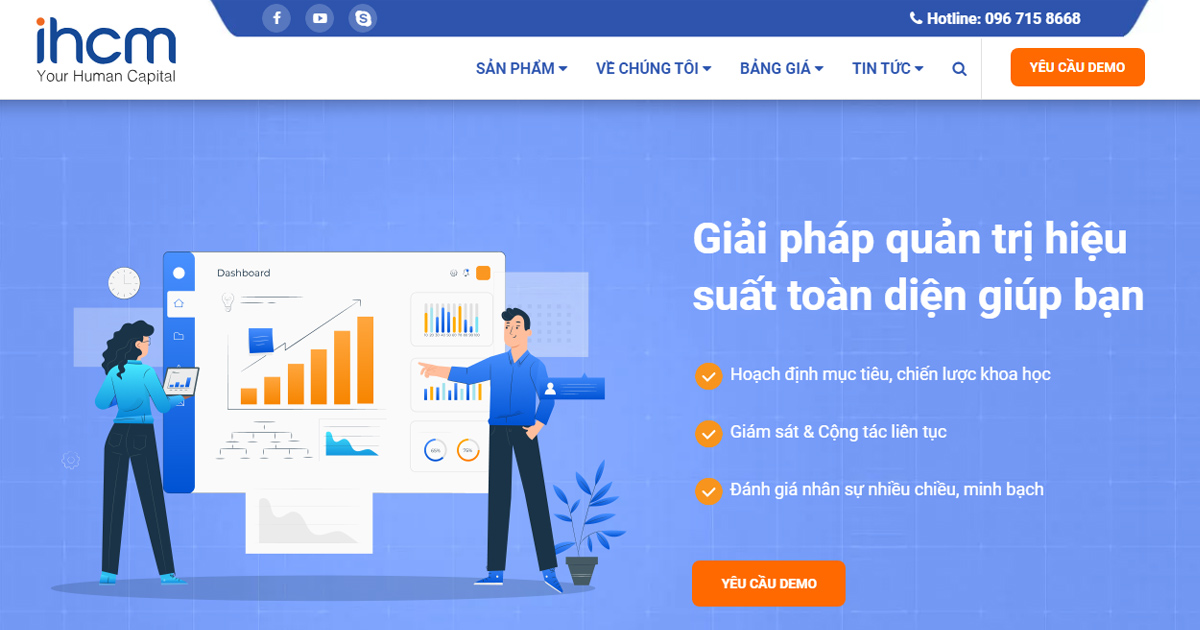 Phần mềm quản lý nhân sự IHCM là một giải pháp quản trị nhân lực toàn diện, được phát triển và vận hành trên nền tảng điện toán đám mây bởi Công ty Cổ phần Công nghệ Hyperlogy