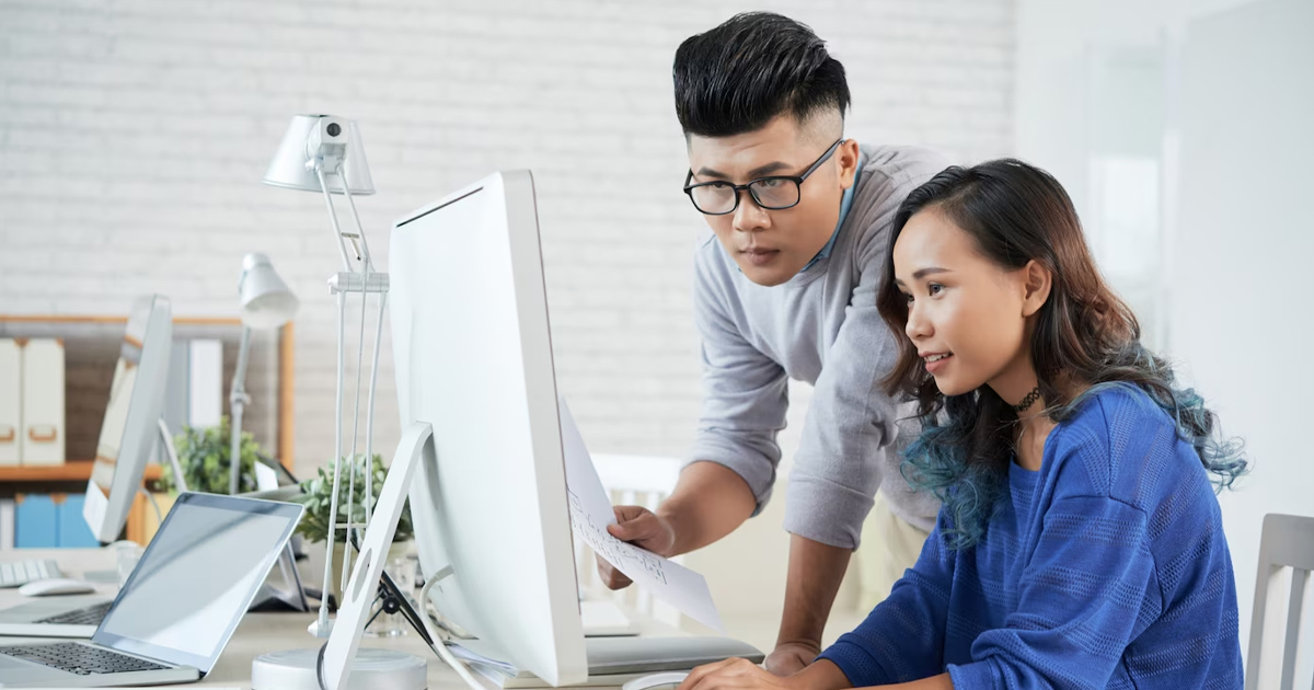 Data science team working on analytics