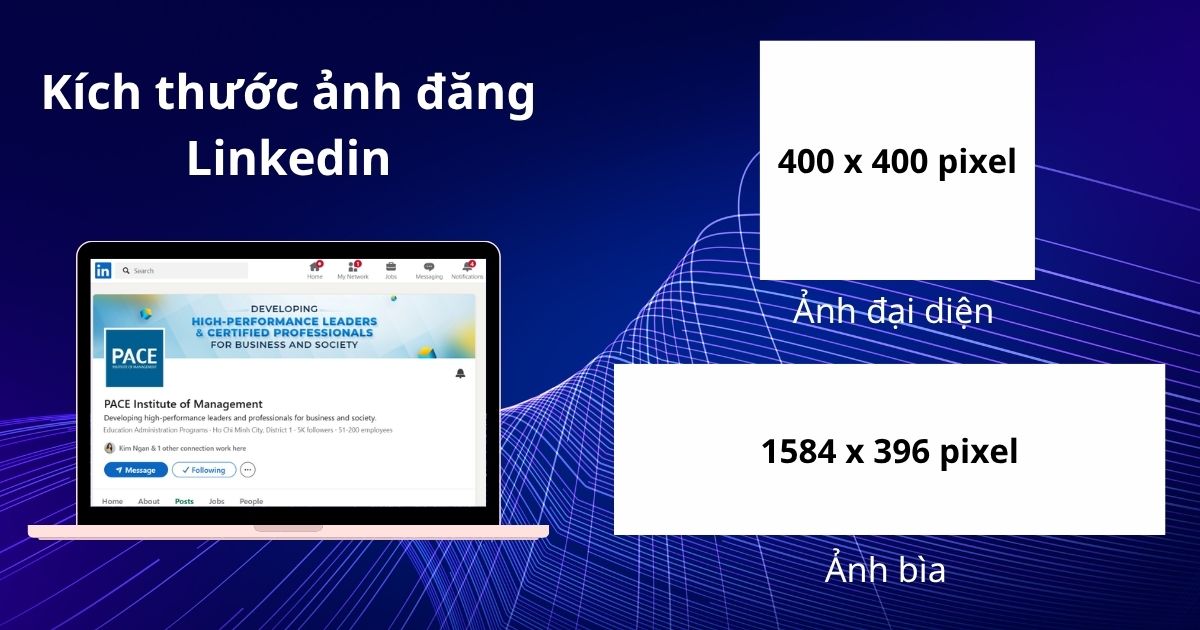 kích thước ảnh bìa linkedin