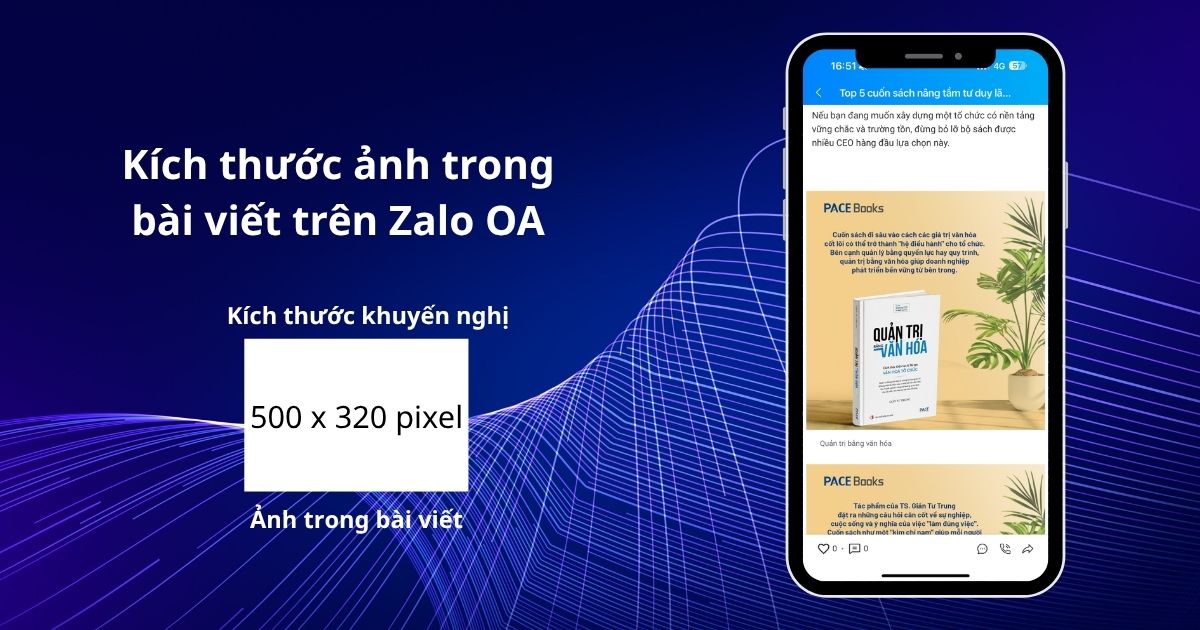 kích thước ảnh bài viết zalo