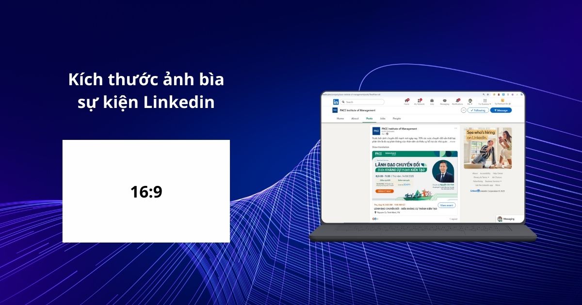 kích thước ảnh đăng linkedin events