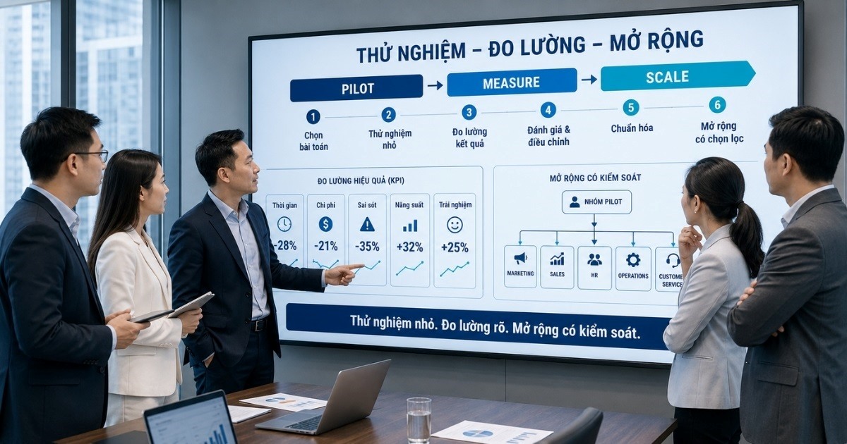 Hãy thử nghiệm những tác vụ đơn giản và có thể kiểm soát được