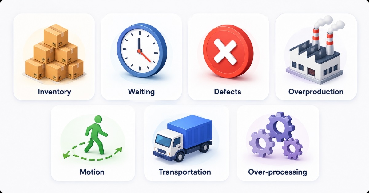 các lãng phí trong sản xuất tinh gọn