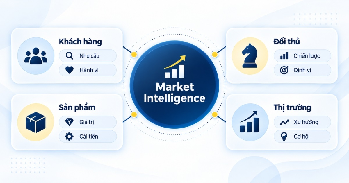 các thành phần của Market Intelligence