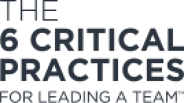 6CP - The 6 Critical Practices For Leading a Team